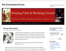 Tablet Screenshot of cornerstone-forum.org